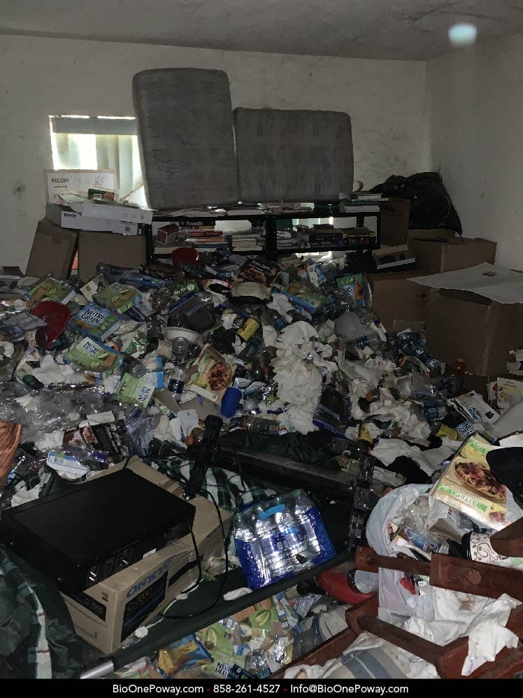 Bio-One Poway - Hoarded property before clean up
