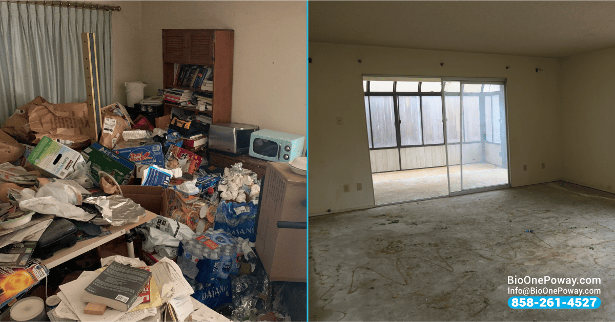 Hoarding cleanup services - Before and after!