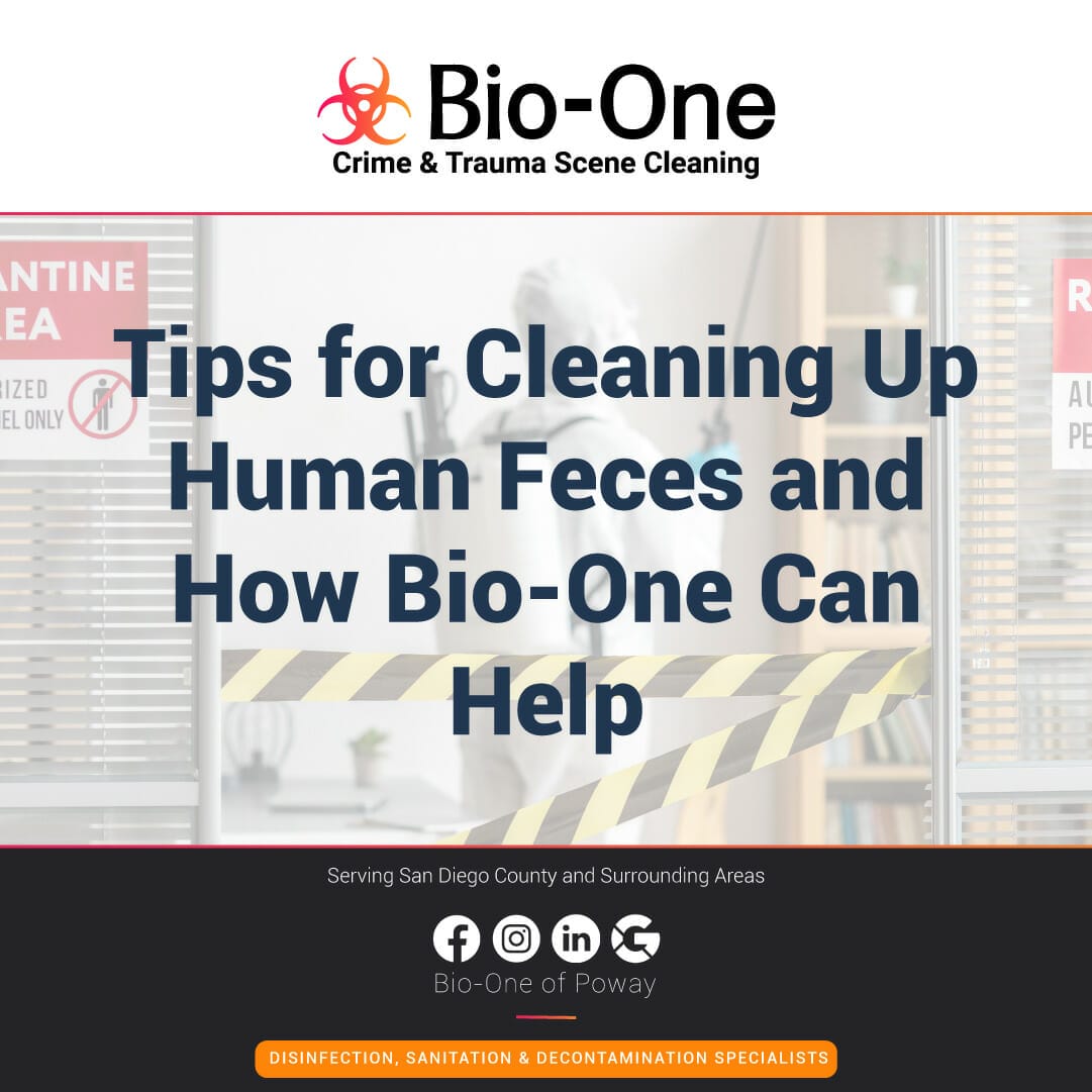 Tips for Cleaning Up Human Feces and How Bio-One Can Help - Bio-One of Poway
