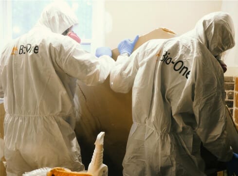 Bio-One's biohazard cleanup technicians